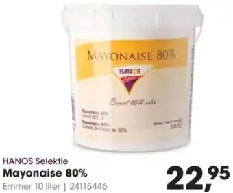 HANOS HANOS Selektie Mayonaise 80% aanbieding