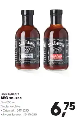 HANOS Jack Daniel's BBQ sauzen aanbieding