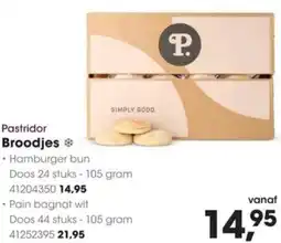 HANOS Pastridor Broodjes aanbieding