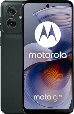 Coolblue Motorola Moto G55 256GB Zwart 5G aanbieding