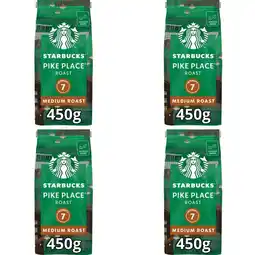 Albert Heijn Starbucks Bonen Medium Pike Place 4-pack aanbieding