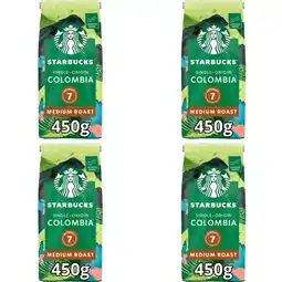 Albert Heijn Starbucks Bonen Colomb Single Origins 4-pack aanbieding