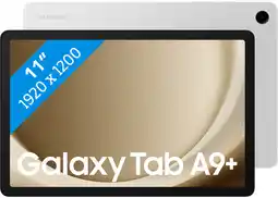 Coolblue Samsung Galaxy Tab A9 Plus 11 inch 128GB Wifi Zilver aanbieding