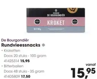 HANOS De Bourgondiër Rundvleessnacks aanbieding