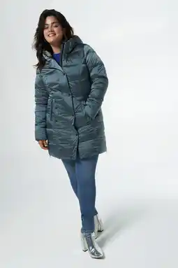 Wehkamp MS Mode gewatteerde winterjas blauw aanbieding