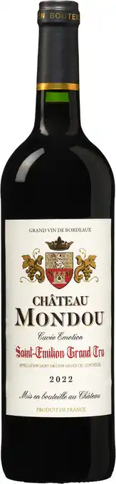 De Wijnbeurs Château Mondou Cuvée Émotion Saint-Émilion Grand Cru aanbieding