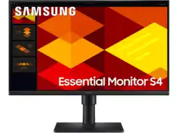 MediaMarkt Samsung Essential Monitor S4 Ls27d402gauxen - 27 Inch 1920 X 1080 (full Hd) Ips-paneel In Hoogte Ver aanbieding