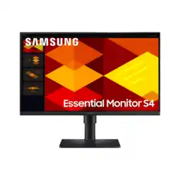 MediaMarkt Samsung Essential Monitor S4 Ls24d402gauxen - 24 Inch 1920 X 1080 (full Hd) Ips-paneel In Hoogte Ver aanbieding