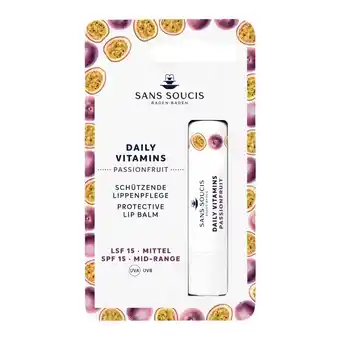 Douglas Sans Soucis Daily Vitamins Passion Fruit Protective Lip Balm SPF 15 aanbieding