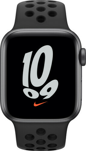 Apple Watch Nike SE 40mm Space Gray Aluminium Zwarte Sportband aanbieding  bij Coolblue
