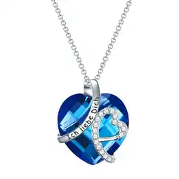 Douglas Rafaela Donata Mode-ketting Hart met spreuk Ich liebe Dich Messing Zirkonia in Zilver aanbieding