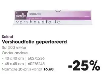 HANOS Select Vershoudfolie geperforeerd aanbieding