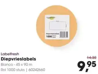 HANOS Labelfresh Diepvrieslabels aanbieding