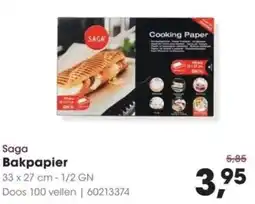 HANOS Saga Bakpapier aanbieding