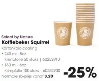 HANOS Select by Nature Koffiebeker Squirrel aanbieding