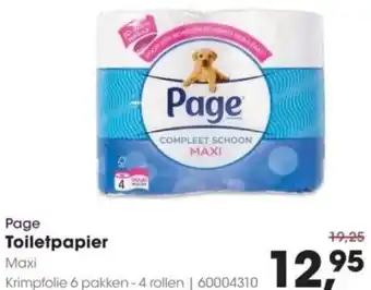 HANOS Page Toiletpapier aanbieding