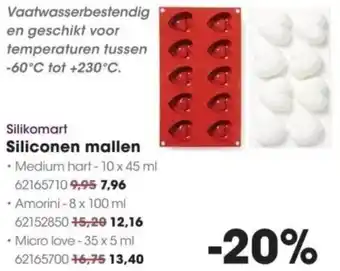 HANOS Silikomart Siliconen mallen aanbieding