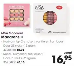 HANOS M&A Macarons aanbieding