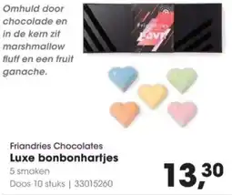 HANOS Friandries Chocolates Luxe bonbonhartjes aanbieding