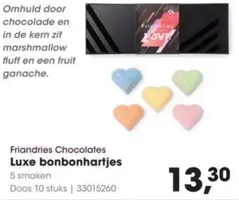 HANOS Friandries Chocolates Luxe bonbonhartjes aanbieding