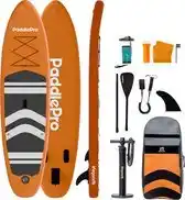 Bol.com LifeGoods SUP Board - Opblaasbaar Paddle Board - Complete Set - Max. 135KG - 320x81cm - Oranje aanbieding