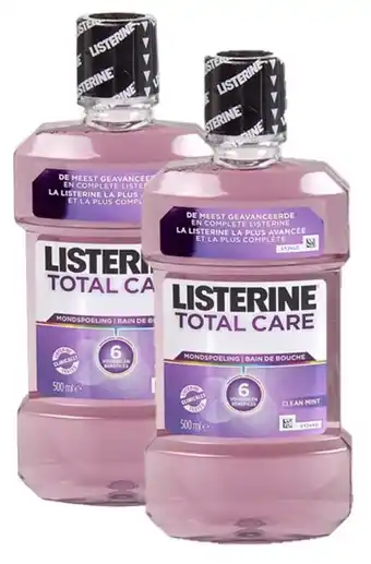 Bol.com Listerine Mondwater Total Care 2 x 500 ml aanbieding