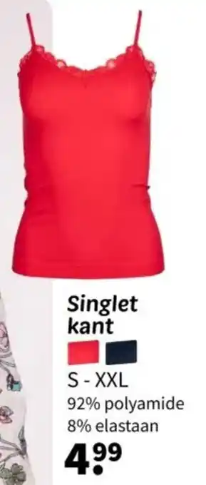 Wibra Singlet kant aanbieding