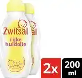 Bol.com Zwitsal Rijke Huidolie avocado - 2 x 200 ml - Voordeelverpakking aanbieding