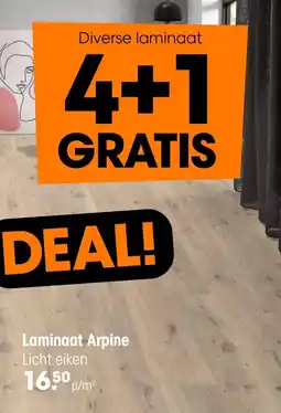 Kwantum Laminaat Arpine aanbieding