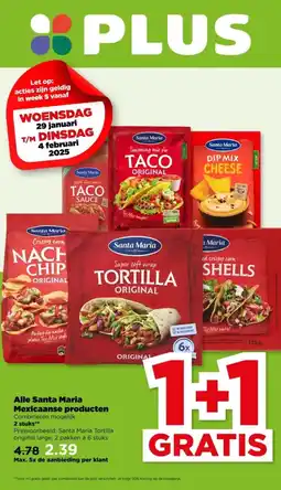 PLUS Alle Santa Maria Mexicaanse producten aanbieding