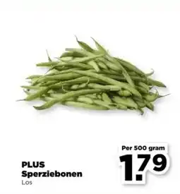 PLUS PLUS Sperziebonen aanbieding