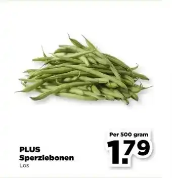 PLUS PLUS Sperziebonen aanbieding