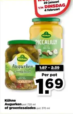 PLUS Kühne aanbieding