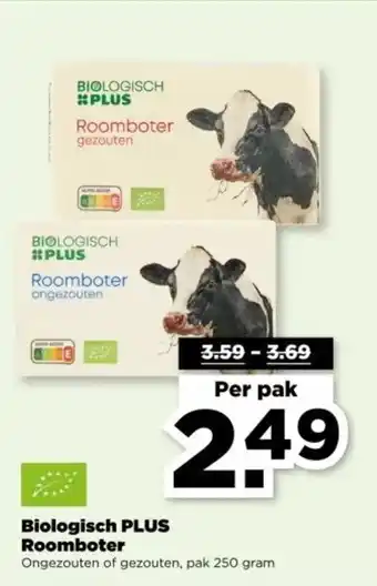 PLUS Biologisch PLUS Roomboter aanbieding