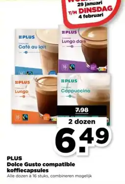 PLUS PLUS Dolce Gusto compatible koffiecapsules aanbieding