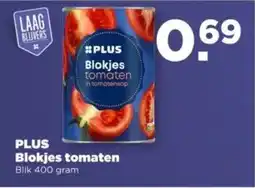 PLUS PLUS Blokjes tomaten aanbieding