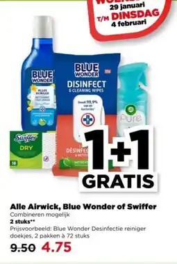 PLUS Alle Airwick, Blue Wonder of Swiffer aanbieding