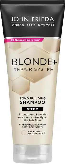 Amazon John Frieda Blonde+ Repair Bond Shampoo 250 ML aanbieding