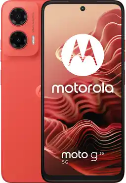 Coolblue Motorola Moto G35 128GB Rood 5G aanbieding