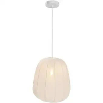 Leen Bakker Hanglamp Fenne - wit metaal - E27 - 150xØ35 cm - Leen Bakker aanbieding