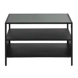 Leen Bakker Salontafel Enrique - zwart - 45x70x70 cm - Leen Bakker aanbieding