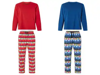 Lidl Dames of heren pyjama met Lidl-print aanbieding