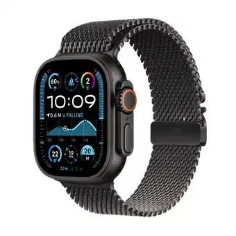 MediaMarkt Apple Watch Ultra 2 GPs + Cellular 49mm Black Titanium Milanese Loop Small Smartwatch aanbieding