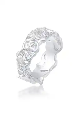 Douglas Elli Dames Band Ginkgo Blad Tropisch Zomer Trend in 925 Sterling Zilver Verguld aanbieding