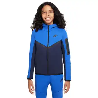 Foot Locker Nike Tech Colorblock Unisex Hoodies - Blauw - Maat: 137 - 147 CM - Foot Locker aanbieding