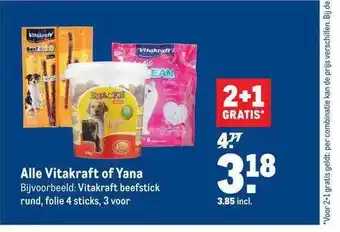 Makro Alle vitakraft of yana aanbieding