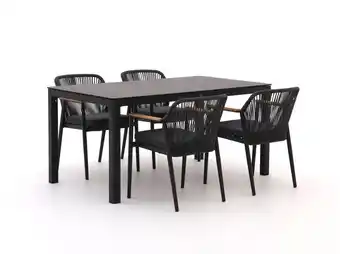 Kees Smit Bellagio Florentina/La Fonte 160cm dining tuinset 5-delig aanbieding