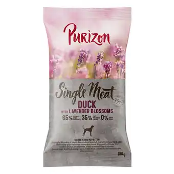 Zooplus 100g Single Meat Adult Eend met Appel en Lavendelbloesem Purizon Hondenvoer aanbieding