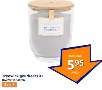 Action Treewick geurkaars XL aanbieding