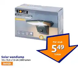 Action Solar wandlamp aanbieding